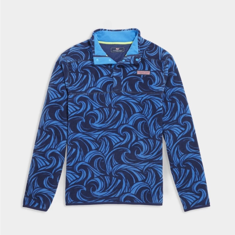 Vineyard Vines Baltic Blue Waves Fleece XS
NWT